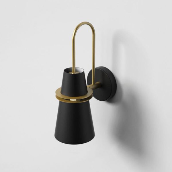 Contemporary Scandinavian Horn Iron 1-Light Wall Sconce Lamp For Bedroom - Image 10