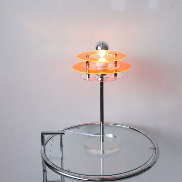 Modern Acrylic Space Saucer Design 1-Light Table Lamp - Image 2