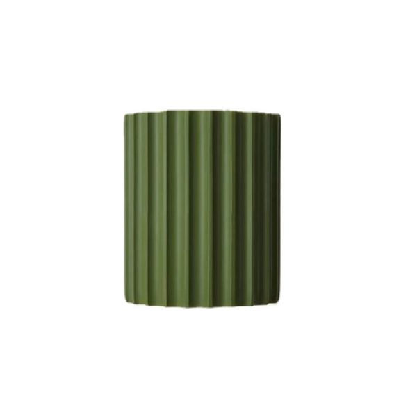 Contemporary Scandinavian Resin Half Column 2-Light Wall Sconce Lamp For Hallway - Image 14