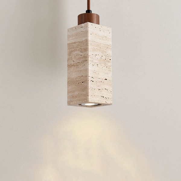 Japanese Wabi-sabi Solid Wood Stone 1/2/3-Light Island Light Chandelier - Image 23