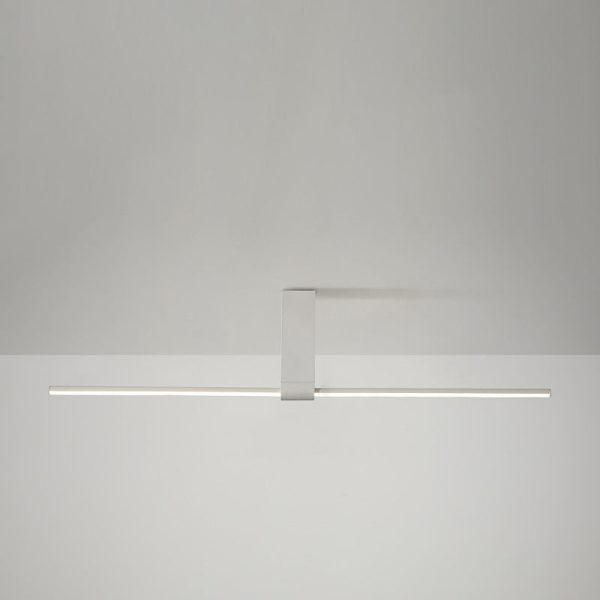 Modern Minimalist Aluminum Acrylic Strip Rectangle LED Semi-Flush Mount Ceiling Light For Hallway - Image 8