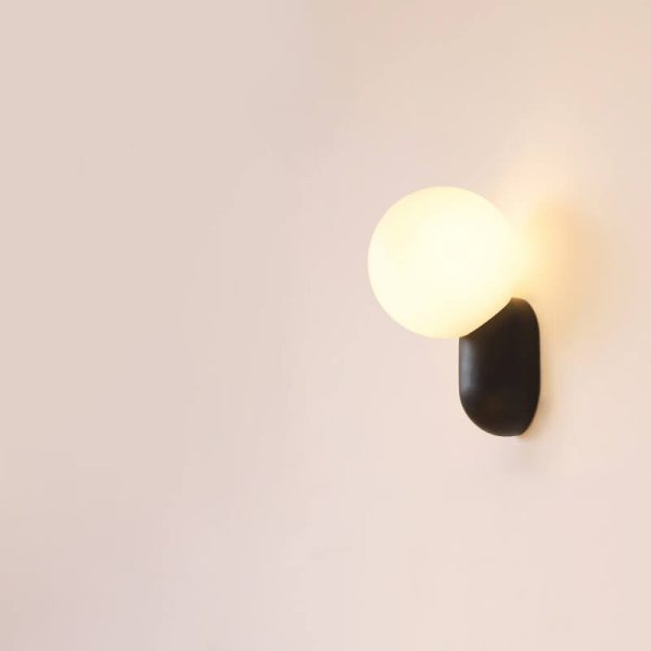 Macaron Cream Style Resin Glass Ball 1-Light Wall Sconce Lamp - Image 3