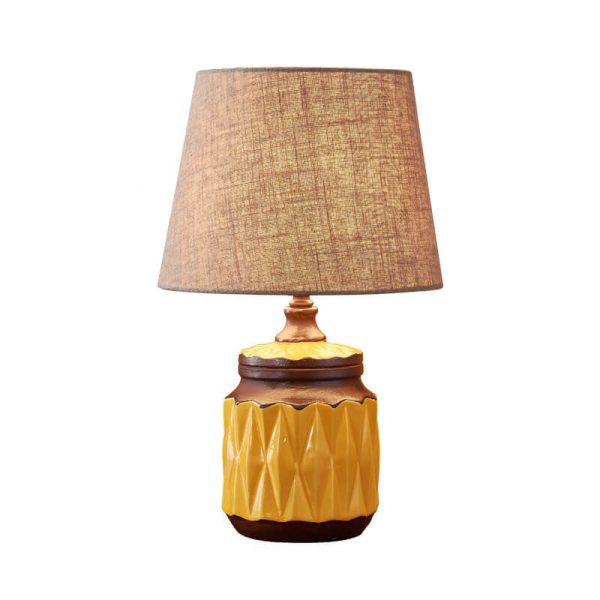 Modern Light Luxury Simple Ceramic Cylindrical 1-Light Table Lamp - Image 8