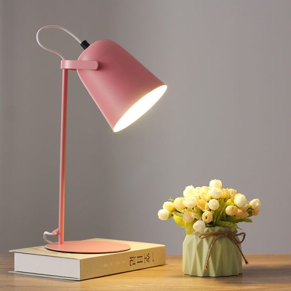Nordic Macaron Color Creative Iron Bucket Design 1-Light Table Lamp - Image 9