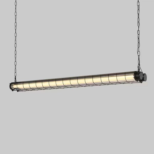 Contemporary Industrial Long Hardware Acrylic 1/2 Light Island Light Chandelier For Dining Room - Image 15