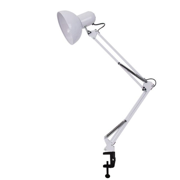 Modern Minimalist Retractable Long Arm Clip Iron ABS 1-Light Table Lamp For Bedroom - Image 9