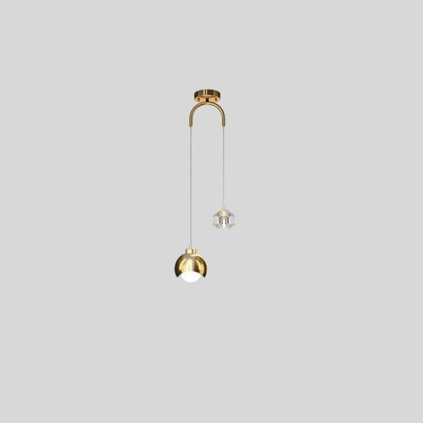 European Style Light Luxury Iron Brass LED Island Light Chandelier - Image 16