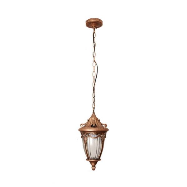 European Vintage Oval Lantern Maple Leaf Outdoor 1-Light Pendant Light - Image 10