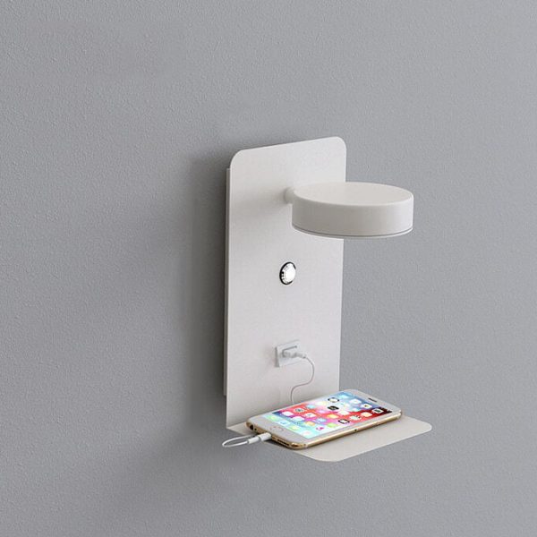 Modern Iron Square LED USB Rechargeable Wall Sconce Lamp - Image 17