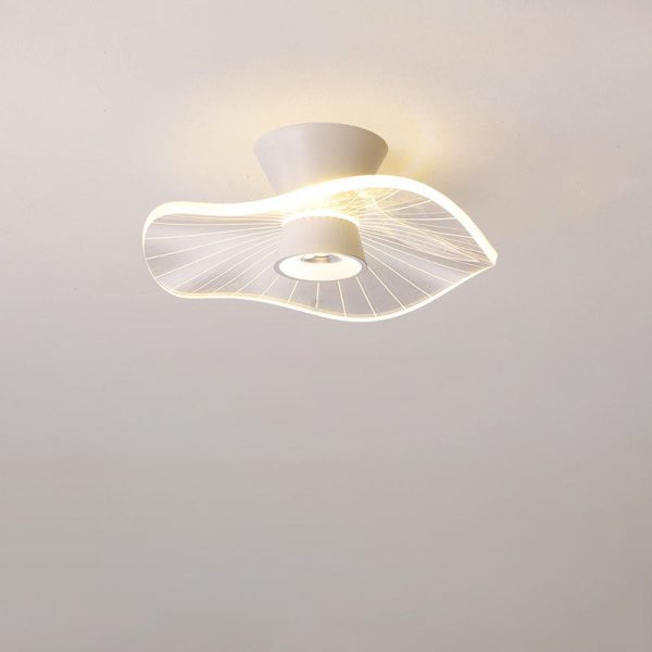 Modern Minimalist Round Rose Flower Iron Acrylic LED Flush Mount Ceiling Light For Living Room - Image 20