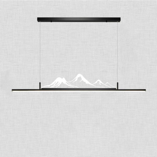 Chinese Style Retro Long Strip Mountain Peak Design Decorative LED Chandelier - Image 6