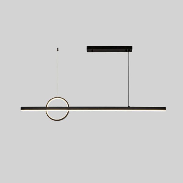 Modern Minimalist Line Circle Design Island Light LED Chandelier - Image 12