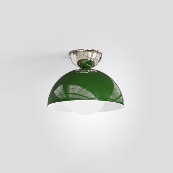 Modern Simple Wrought Iron Semi-Circle 1-Light Semi-Flush Mount Lighting - Image 11