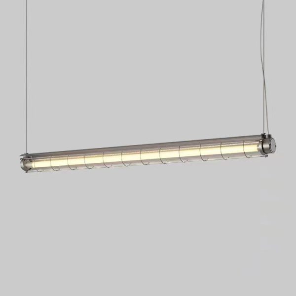 Contemporary Industrial Long Hardware Acrylic 1/2 Light Island Light Chandelier For Dining Room - Image 16