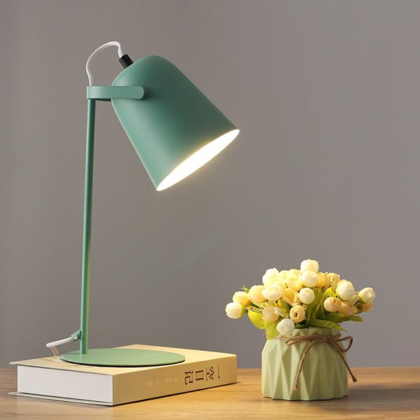 Nordic Macaron Color Creative Iron Bucket Design 1-Light Table Lamp - Image 10