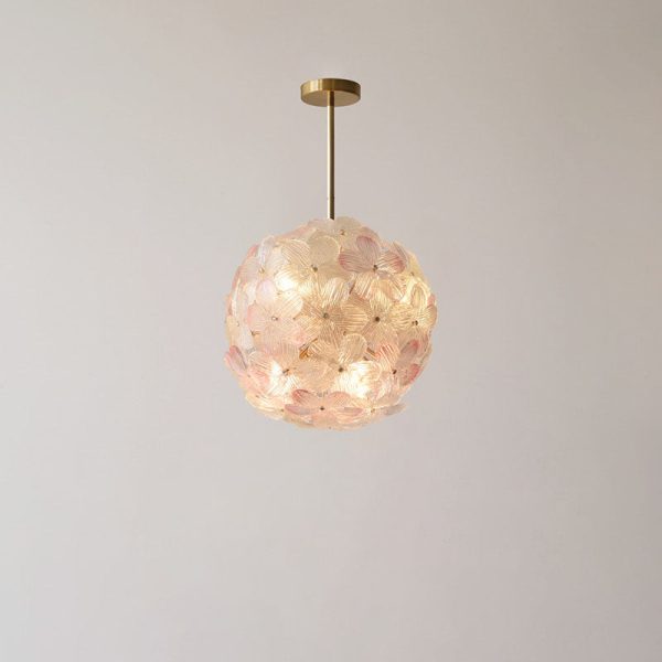 Modern Art Deco Cinquefoil Spherical Cylindrical Glass Iron 6/8 Light Chandelier For Living Room - Image 16