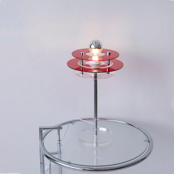 Modern Acrylic Space Saucer Design 1-Light Table Lamp - Image 3