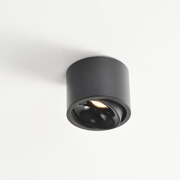 Modern Minimalist Round Spotlight Adjustable LED Flush Mount Ceiling Light - Image 17
