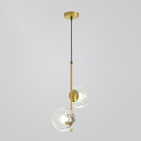 Nordic Minimalist Glass Ball Branch 2-Light Chandelier - Image 10
