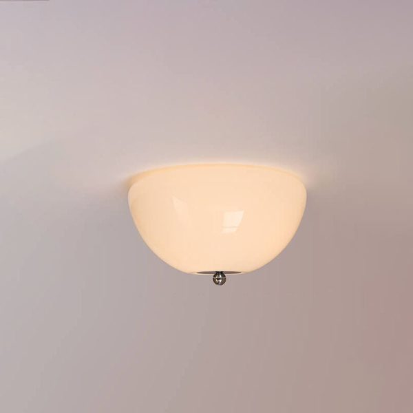 Nordic Minimalist Iron Round Glass Shade 4-Light Flush Mount Ceiling Light - Image 4
