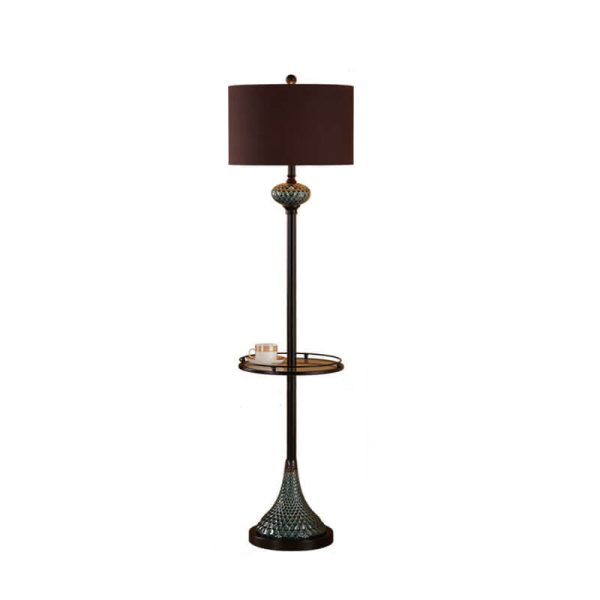 European Light Luxury With Plate Ceramic Hardware Fabric 1-Light Standing Floor Lamp - Image 8