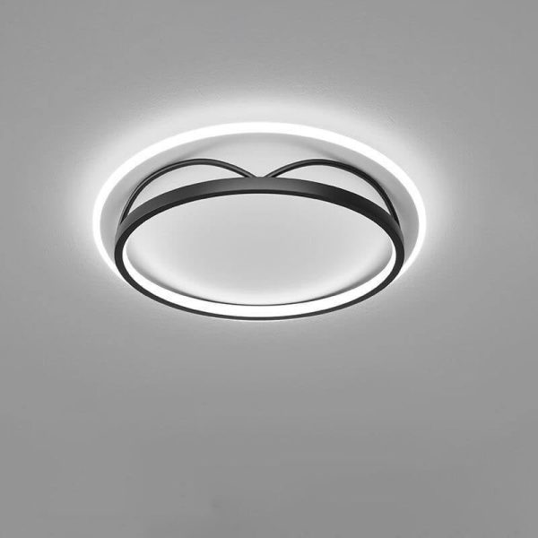Nordic Minimalist Geometric Art LED Flush Mount Ceiling Light - Image 3