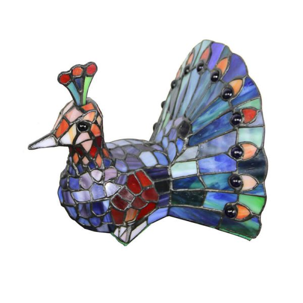 Tiffany Creative Animal Stained Glass 1-Light Decorative Table Lamp - Image 14