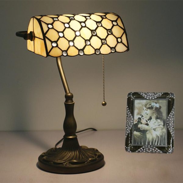 Vintage Creative Glass 1-Light Zipper Switch Table Lamp - Image 3