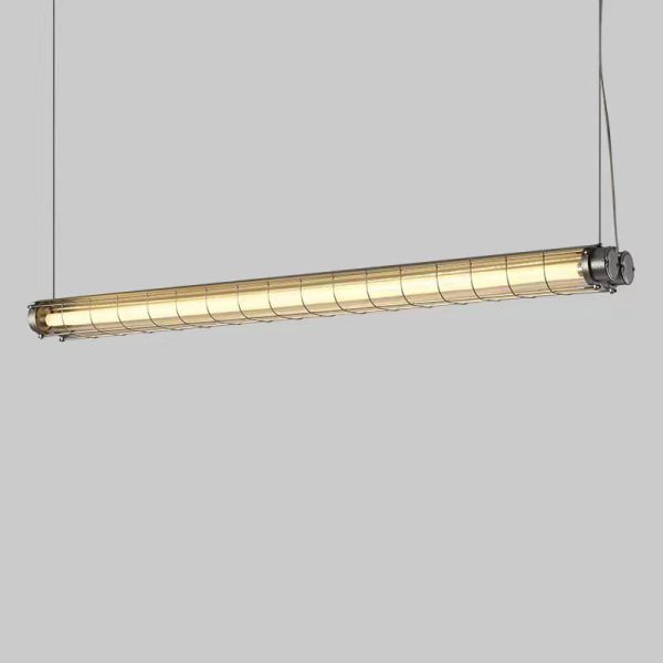 Contemporary Industrial Long Hardware Acrylic 1/2 Light Island Light Chandelier For Dining Room - Image 17