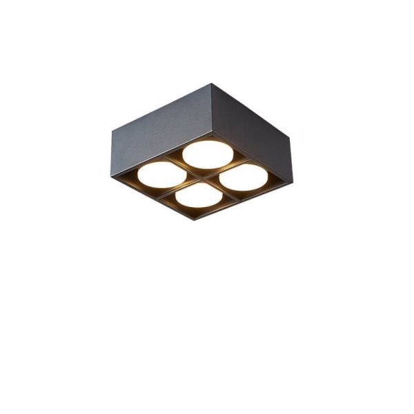 Minimalist Square Box Spotlight Iron LED Flush Mount Ceiling Light - Image 17