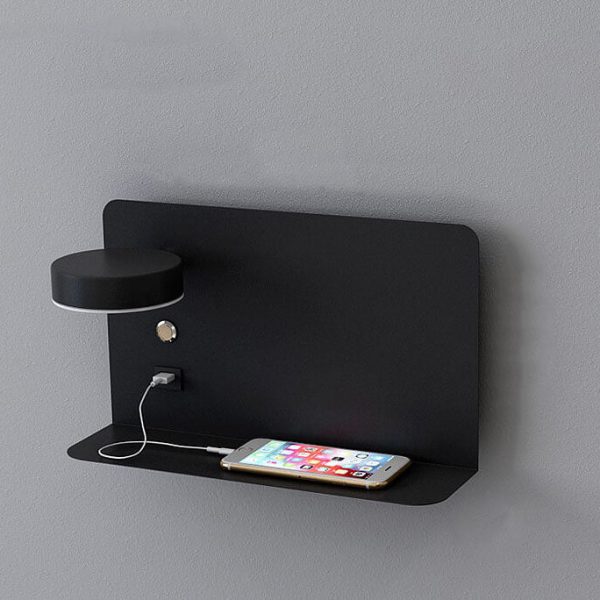 Modern Iron Square LED USB Rechargeable Wall Sconce Lamp - Image 19