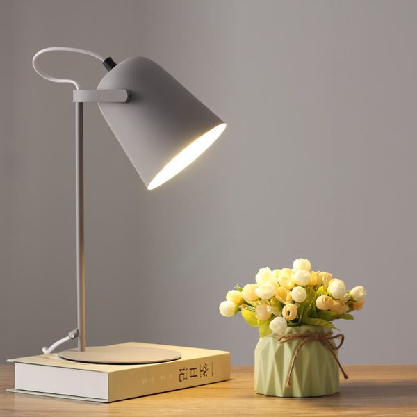 Nordic Macaron Color Creative Iron Bucket Design 1-Light Table Lamp - Image 11