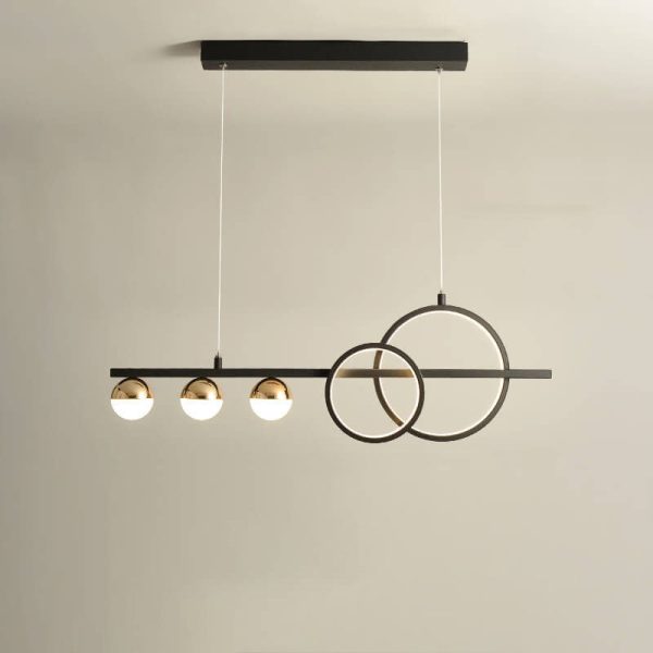 Modern Luxury Long Strip Round Globe Design LED Island Light Chandelier - Image 6