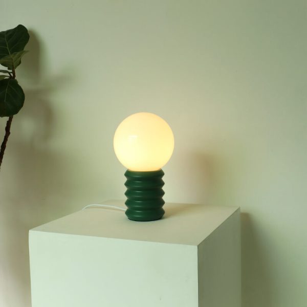 Vintage Orange Solid Glass 1-Light Table Lamp - Image 18