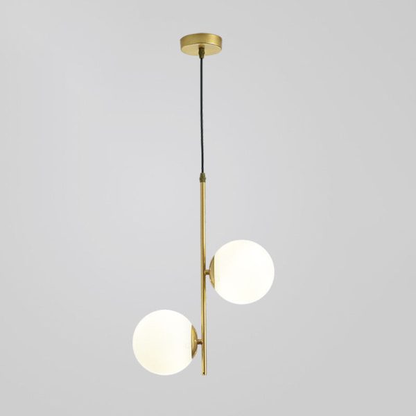 Nordic Minimalist Glass Ball Branch 2-Light Chandelier - Image 7