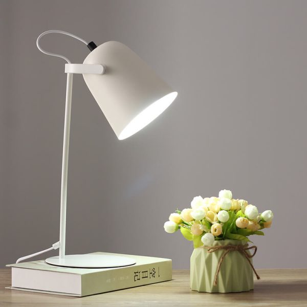 Nordic Macaron Color Creative Iron Bucket Design 1-Light Table Lamp - Image 12