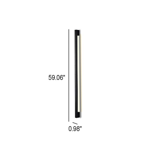 Modern Simplicity Long Strip Aluminum Silicone LED Wall Sconce Lamp - Image 8