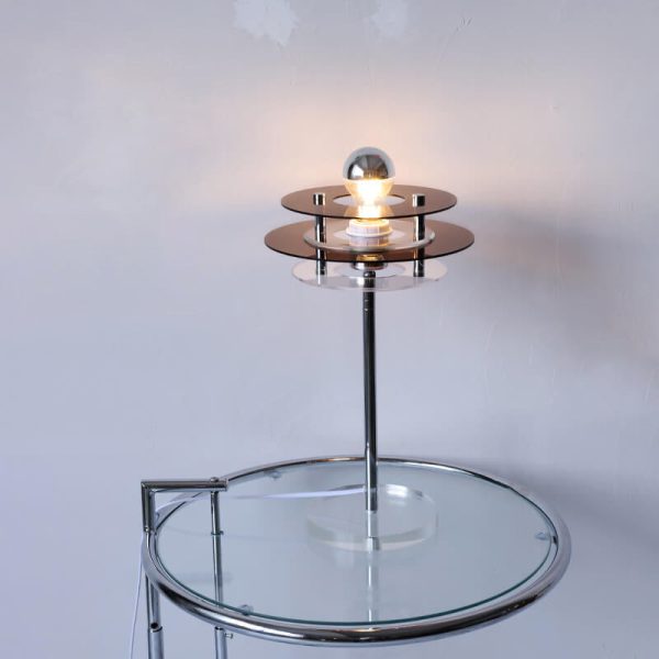 Modern Acrylic Space Saucer Design 1-Light Table Lamp - Image 5