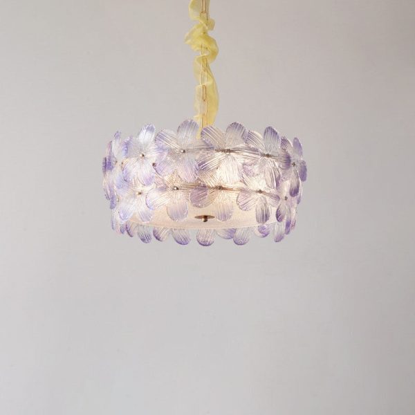 Modern Art Deco Cinquefoil Spherical Cylindrical Glass Iron 6/8 Light Chandelier For Living Room - Image 22