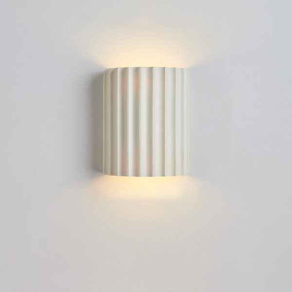 Contemporary Nordic Resin Tiles 2-Light Wall Sconce Lamp For Bedroom - Image 12