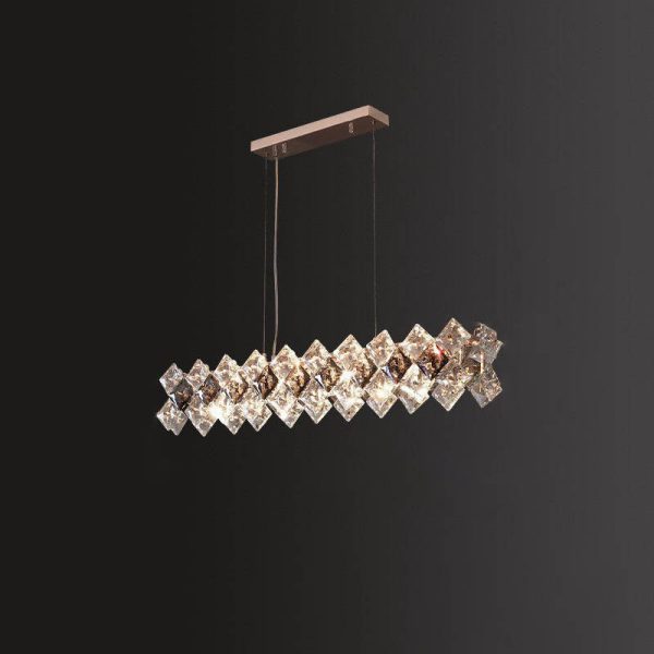 Contemporary Luxury Crystal Diamond Circle Plated Hardware 5/6/7/8/10/14 Light Chandelier For Living Room - Image 21