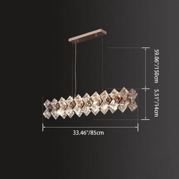Contemporary Luxury Crystal Diamond Circle Plated Hardware 5/6/7/8/10/14 Light Chandelier For Living Room - Image 10