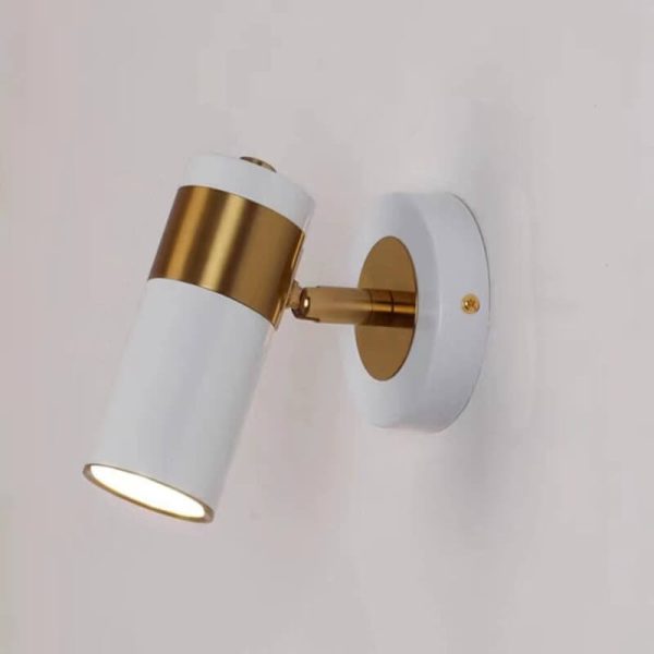Modern Simplicity Plated Cylindrical Spotlight 1-Light Reading Wall Sconce Lamp - Image 7