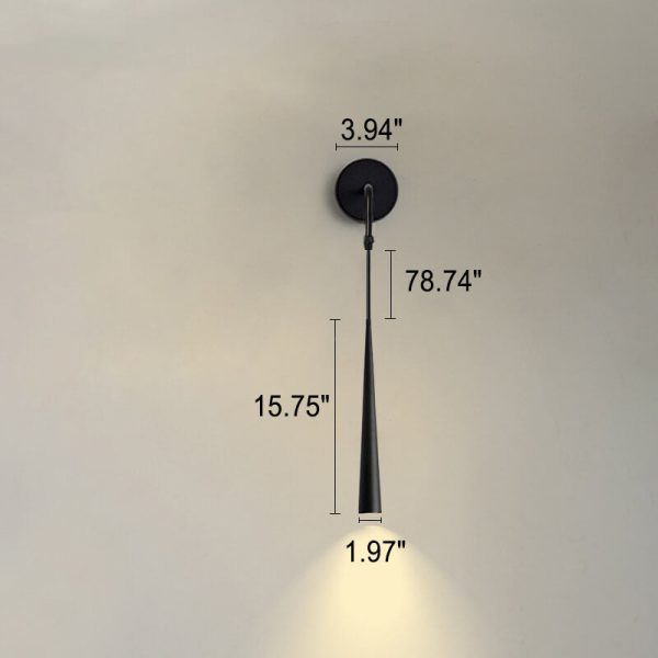 Nordic Minimalist Long Cylindrical Spotlight LED Wall Sconce Lamp - Image 15