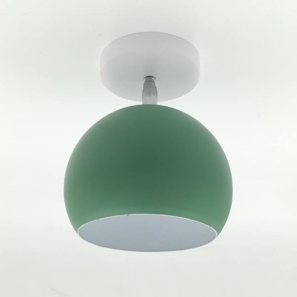 Nordic Macaron Dome 1-Light Semi-Flush Mount Ceiling Light - Image 3