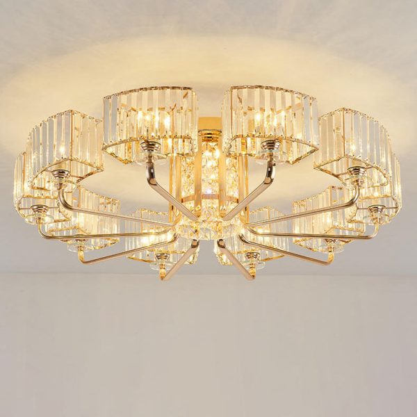 Modern Light Luxury Crystal 6/8/10/12- Light Flush Mount Ceiling Light - Image 7