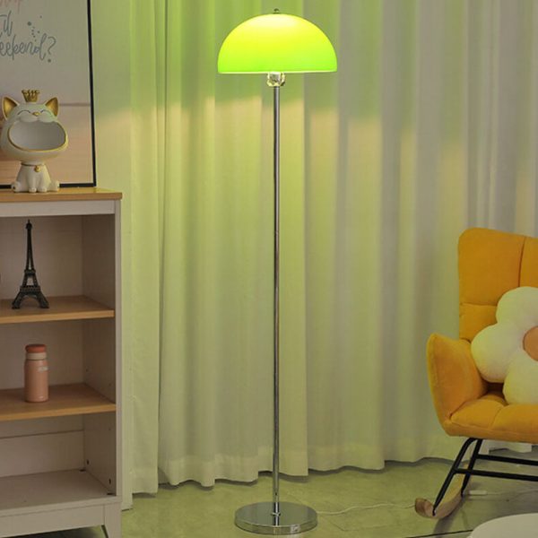 Nordic Vintage Acrylic Clear Dome LED Standing Floor Lamp - Image 6