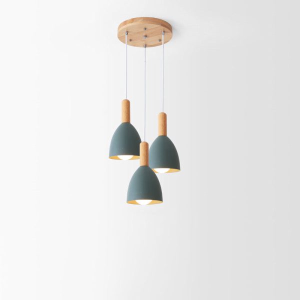 Nordic Minimalist Macaron Solid Color 1/3-Light Chandelier - Image 26