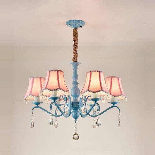 Modern Creative Cone Iron Crystal Fabric 5/6/8 Light Chandelier - Image 17