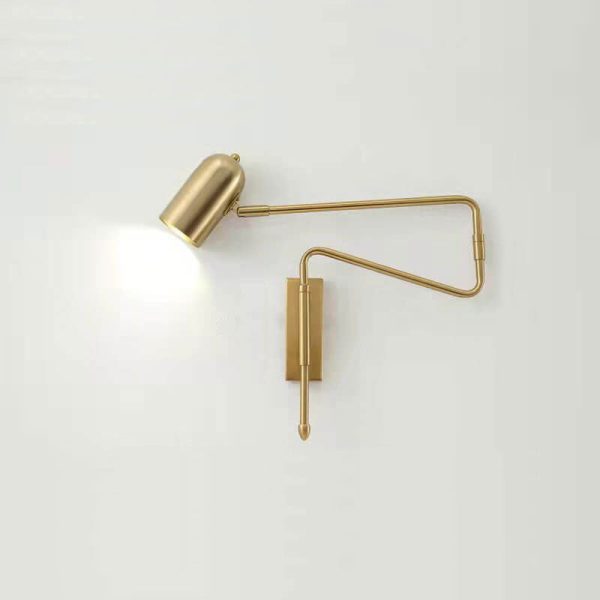 Nordic Creative Iron Long Pole Swing Arm Wall Sconce Lamp - Image 15